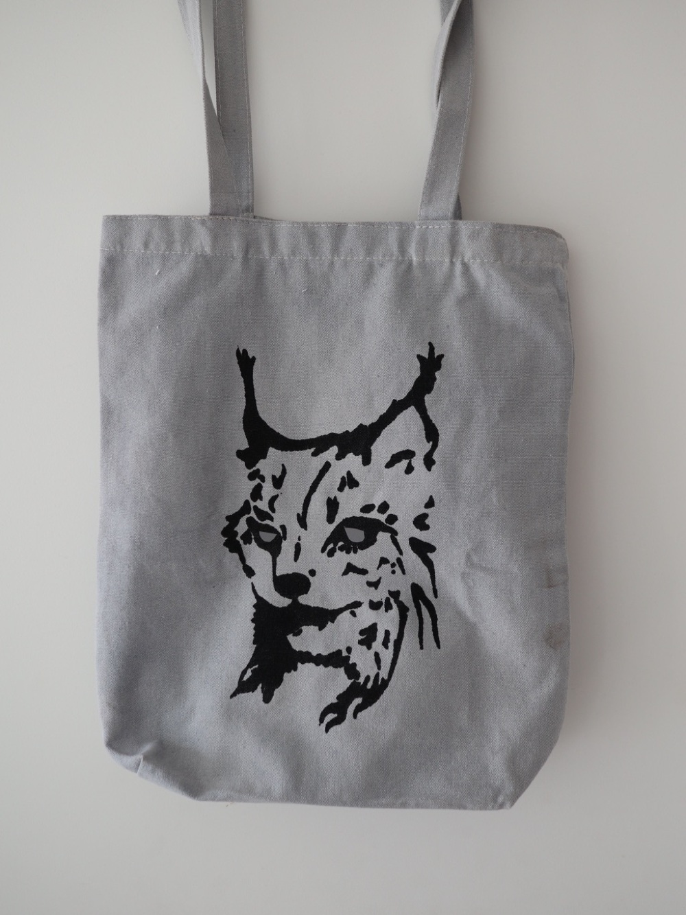 Lynx canvas tote bag